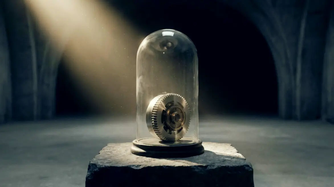 L'étalon de référence sous cloche de verre